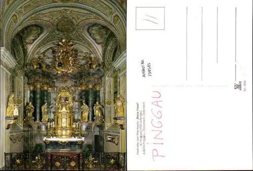 734545 Pinggau Pfarrkirche Maria Hasel Hochaltar Inneres