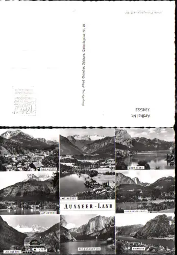 734553 Mehrbild AK Ausseerland Bad Aussee Wasnerin Altaussee Grundlsee