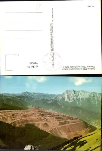 734571 Eisenerz Erzberg Kaiserschild vom Polster Bergbau