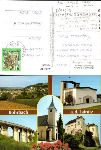 734595 Mehrbild AK Rohrbach a. d. Lafnitz Kirche Viadukt
