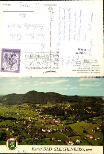 734623 Fliegeraufnahme Bad Gleichenberg pub Alpine Luftbild FÖ 59524