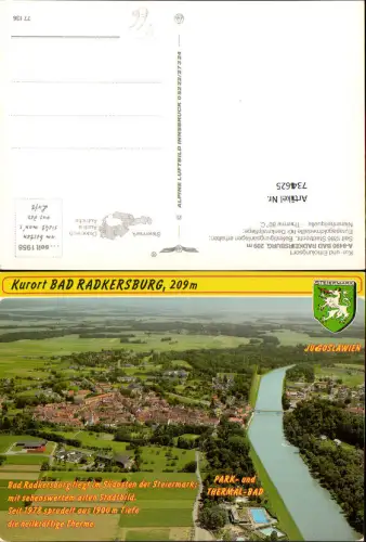 734625 Fliegeraufnahme Bad Radkersburg pub Alpine Luftbild 77136