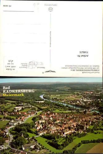 734626 Fliegeraufnahme Bad Radkersburg pub Alpine Luftbild FÖ 66326