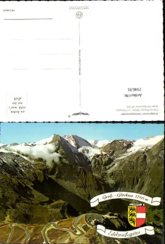 734631 Heiligenblut am Großglockner Edelweißspitze mit Parkplatz geg. Großglockner