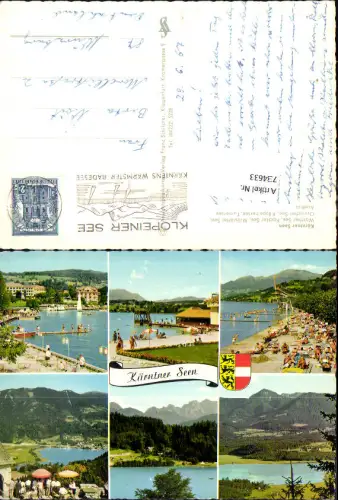 734633 Mehrbild AK Kärntner Seen Wörthersee Faaker See Millstätter See Ossiacher See