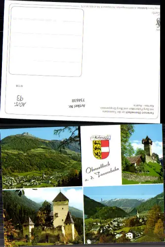 734638 Mehrbild AK Obervellach a. d. Tauernbahn Burg Falkenstein Burg Groppenstein