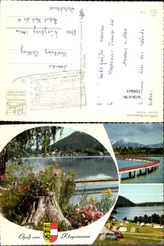 734643 Mehrbild AK Klopeiner See Camping Brücke Sankt Kanzian am Klopeiner See