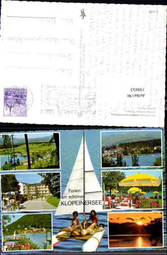 734653 Mehrbild AK Seelach u. Unterburg Klopeiner See Sankt Kanzian am Klopeiner See