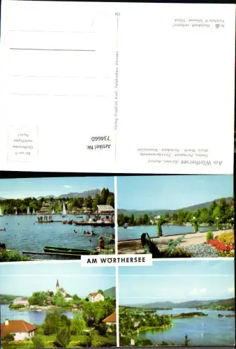 734660 Mehrbild AK Am Wörthersee Velden Pörtschach Strandpromenade Maria Wörth Pörtschach