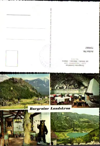 734662 Mehrbild AK Burgruine Landskron b. Villach Ansichten Cafe Restaurant