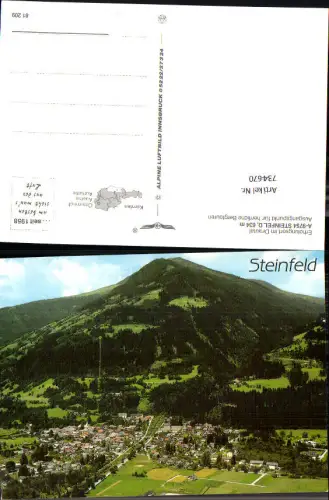 734670 Fliegeraufnahme Steinfeld im Drautal Totale pub Alpine Luftbild 81209