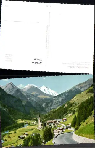 734679 Heiligenblut a. Großglockner Hochalpenstraße Ansicht m. Kirche