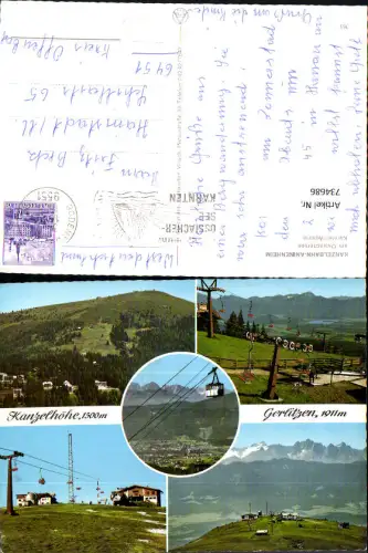 734686 Mehrbild AK Kanzelbahn Annenheim am Ossiachersee Gerlitzen Kanzelhöhe Sessellift