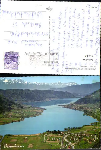 734687 Ossiachersee mit Julischen Alpen Bodensdorf Steindorf am Ossiacher See
