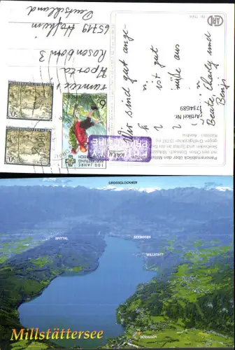 734689 Panoramablick Millstätter See Döbriach Millstatt Seeboden u. Spittal a. d. Drau
