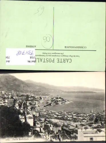 734718 Monaco Vue de Monte-Carlo