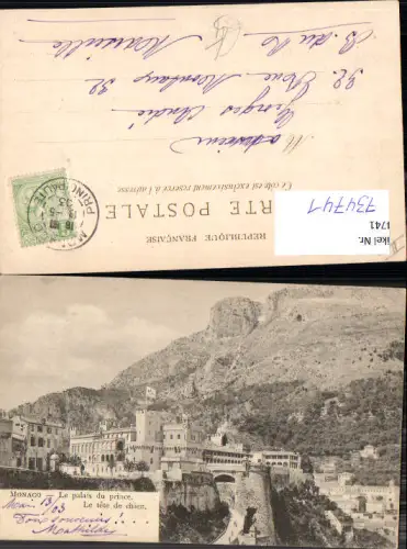 734741 Monaco Monte-Carlo Le palais du prince Le tete de chien