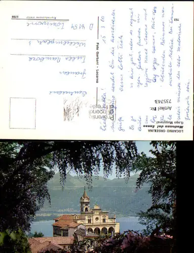735743 Locarno Lago Maggiore Orselina Madonna del Sasso Kirche