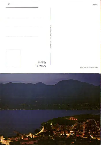 735747 Locarno Lago Maggiore di Notte Nachtansicht