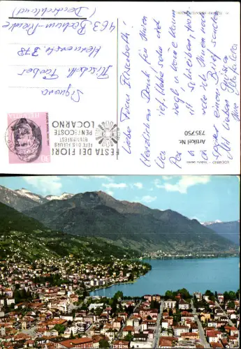 735750 Luftbild Locarno Lago Maggiore Veduta aerea