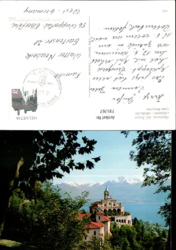 735767 Locarno Lago Maggiore Orselina Madonna del Sasso Kirche