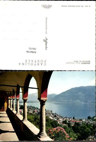 735771 Locarno Lago Maggiore Madonna del Sasso Kirche Blick auf See