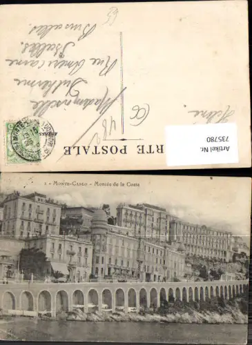 735780 Monaco Monte-Carlo Montee de la Costa Ufer Küste