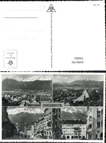 735805 Mehrbild AK Innsbruck Ansichten