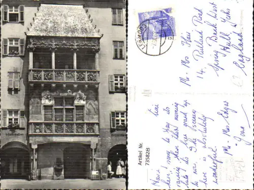 735828 Foto AK Innsbruck Goldenes Dachl