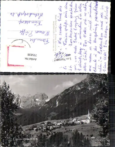 735838 Foto AK Telfes Stubai Ansicht mit Kirche