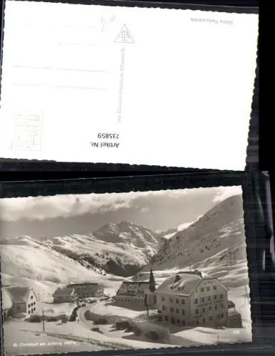 735859 Foto AK St Christoph am Arlberg im Winter St Anton a. Arlberg