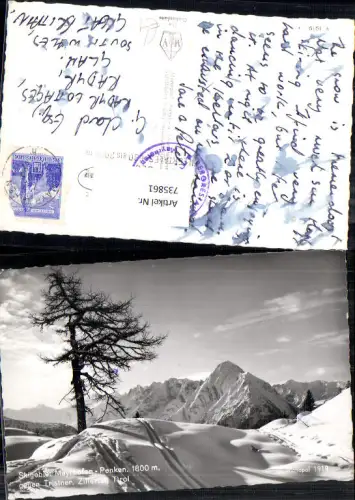 735861 Foto AK Skigebiet Mayrhofen Penken geg. Tristner Zillertal im Winter