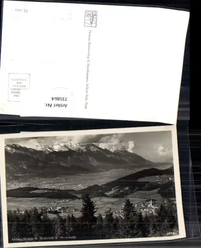 735864 Foto AK Natters Mutters m. Innsbruck u. Nordkette