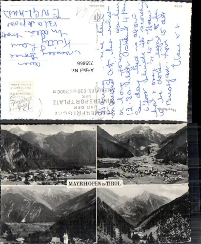 735866 Mehrbild AK Mayrhofen in Tirol Ansichten