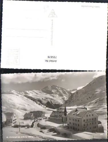 735878 Foto AK St Christoph am Arlberg im Winter St Anton a. Arlberg