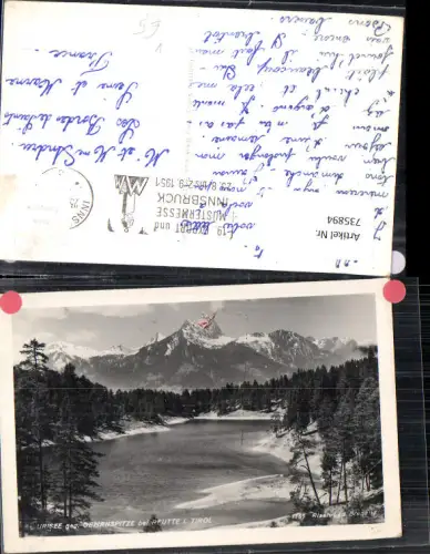 735894 Foto AK Urisee geg. Gehrnspitze b. Reutte in Tirol pub Risch-Lau 4751