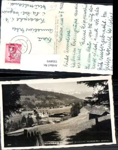 735895 Foto AK Gasthof u. Schwimmbad Wiesenhof Mieders im Stubai