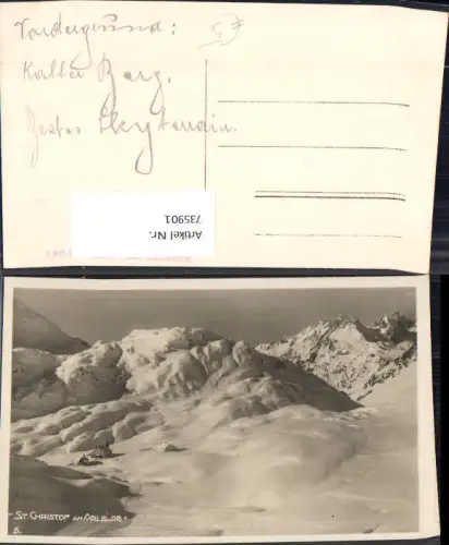 735901 St Christoph a. Arlberg im Winter St Anton a. Arlberg