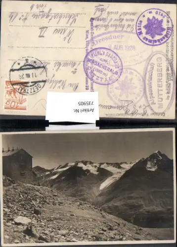 735905 Ötztaler Ferner Breslauerhütte Breslauer Hütte Vent Sölden