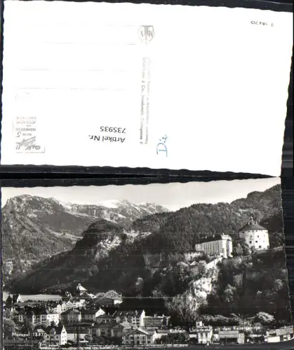 735935 Foto AK Kufstein Unterinntal mit dem Kaisergebirge Festung