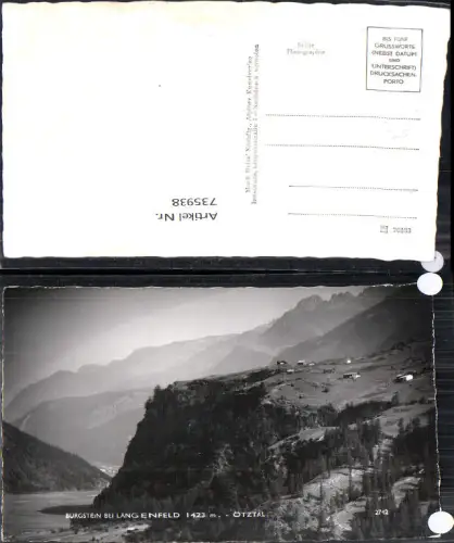 735938 Foto AK Burgstein b. Längenfeld Ötztal