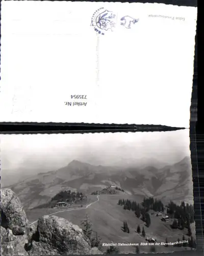 735954 Foto AK Kitzbühel Hahnenkamm Blick von der Ehrenbachhöhe