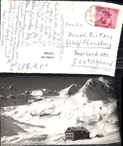 735968 Foto AK Neustift im Stubai Franz-Senn-Hütte