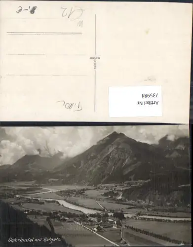 735984 Foto AK Unterinntal mit Rotholz Strass im Zillertal