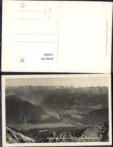 735985 Foto AK Blick von Muttekopf in das Oberinntal Pfafflar Boden Außerfern Reutte