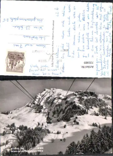 735989 Foto AK Kitzbühel Seilbahn auf das Kitzbühelerhorn Gondel im Winter
