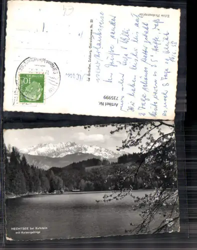 735999 Foto AK Hechtsee b. Kufstein mit Kaisergebirge