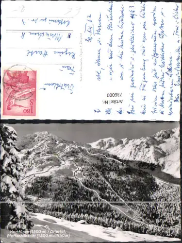 736000 Foto AK Hochfügen Fügenberg Zillertal Pfaffenbühellift im Winter