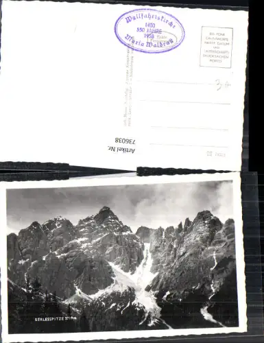 736038 Foto AK Serlesspitze Neustift im Stubaital