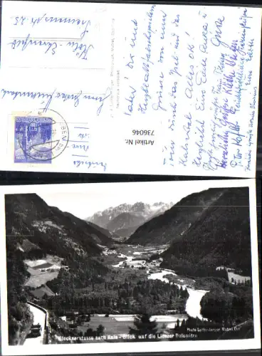 736046 Foto AK Glocknerstraße nach Kals am Großglockner Blick auf Lienzer Dolomiten Automobil